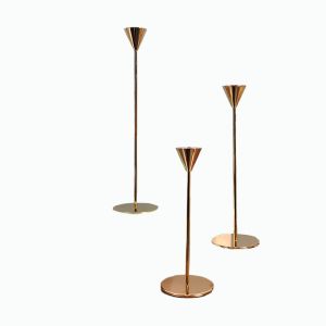 комплект 3 бр. свещници ROSE GOLD ELEGANT