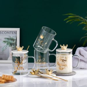 Чаша с капак и лъжица Golden Crown