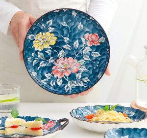 кръгло плитко плато 26,7 см RETRO LOTUS
