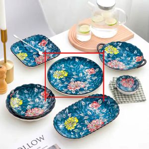 кръгло плитко плато 26,7 см RETRO LOTUS