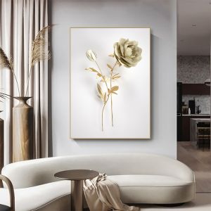 картина с рамка Божур и пъпка ART HD 40 х 60 см