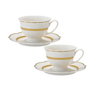 чаши за капучино или чай 4 ч. Elegant Gold by Morello