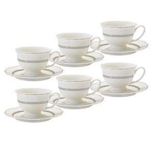 чаши за капучино или чай 12 ч. Elegant Silver by Morello