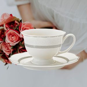 чаши за капучино или чай 4 ч. Elegant Silver by Morello