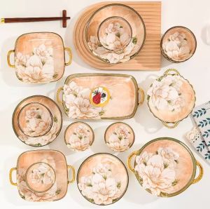 дълбока квадратна купа с дръжки 20.2 см CAMELLIA