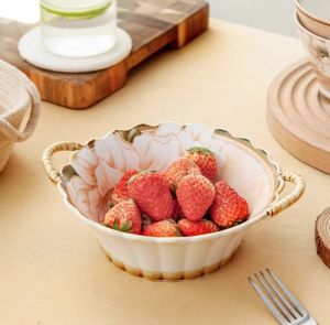 керамична кошница с дръжки 20 см Camellia