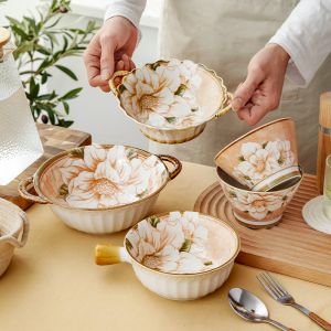 керамична кошница с дръжки 20 см Camellia