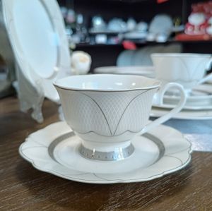 чаши за капучино или чай 12 части Royal Silver by Morello