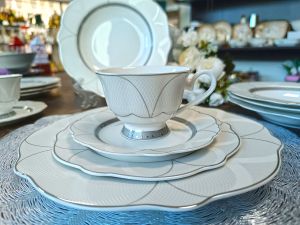 чаши за капучино или чай 12 части Royal Silver by Morello