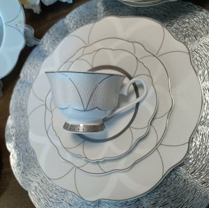 чаши за капучино или чай 12 части Royal Silver by Morello