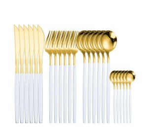 прибори 24 части WHITE & GOLD, Morello