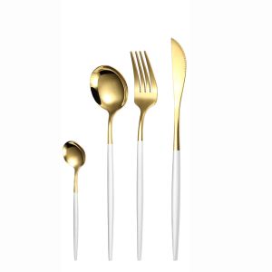 прибори 24 части WHITE & GOLD, Morello