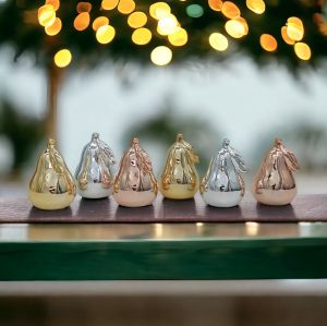 сувенир 8,5 SILVER, GOLD & ROSE GOLD PEAR