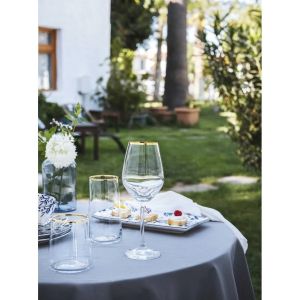 Комплект 6 чаши за вино 490 мл Avantgarde Gold Rim