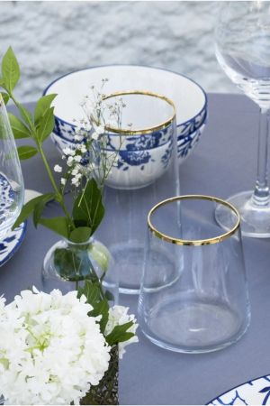 Комплект 6 чаши 420 мл Avantgarde Gold Rim