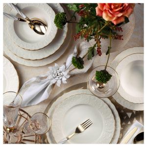 Сервиз за хранене 24 части Gold Rim