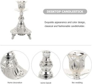 комплект 2 бр. свещници VINTAGE SILVER