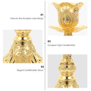 комплект 2 бр. свещници VINTAGE GOLD