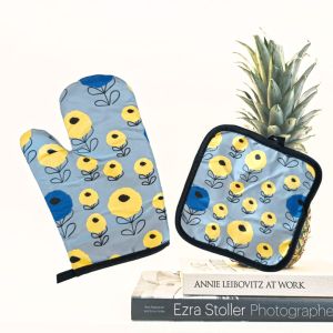 кухненска ръкавица с ръкохватка жълт мак