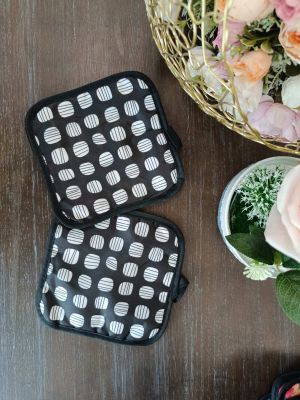 кухненски ръкохватки 2 бр. бели точки