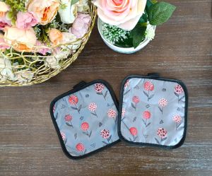 кухненски ръкохватки 2 бр. розово лале