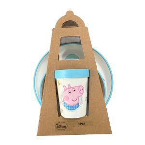 детски комплект за хранене PEPPA PIG 3 части 