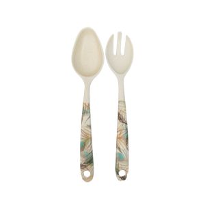 бамбукови прибори за салата 2 бр. Паунови Пера