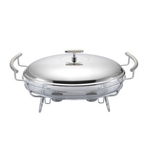 овален съд за топло сервиране 3 л Morello Satin