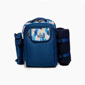 раница за пикник с одеало за 4ма Blue