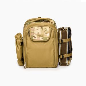 раница за пикник с одеяло за 4ма SAND YELLOW