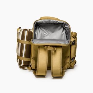 раница за пикник с одеяло за 4ма SAND YELLOW