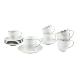 чаши за кафе или чай 12 части Gold Ribbon