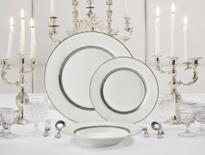 сервиз за хранене 18 ч. Elegant Silver, New Bone