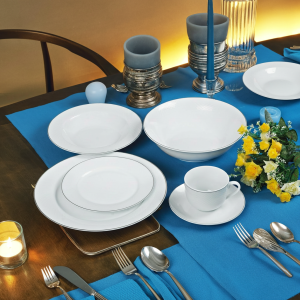 пълен сервиз за хранене 31 ч. Silver Line, порцелан