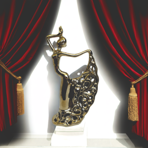 Статуетка Dancing Lady Gold 30 см