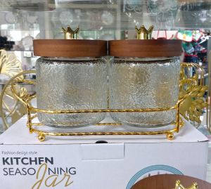 комплект 2 бр. буркани с поставка и Корони