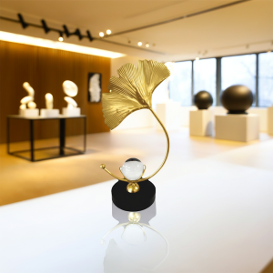 Декоративен сувенир Ginko 1 Leaf With Bowl