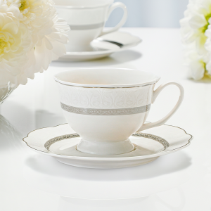 чаши за капучино или чай 12 ч. Elegant Silver by Morello