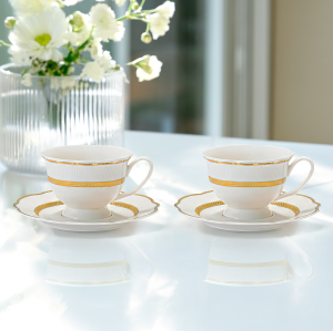 чаши за капучино или чай 4 ч. Elegant Gold by Morello