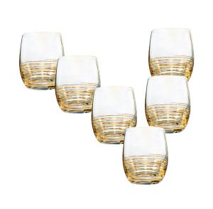 чаши за уиски Viola Gold Spiral by Bohemia Crystalex