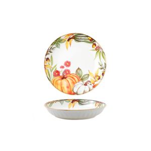 керамично плато за сервиране 17,5 см Natasha с декор тикви
