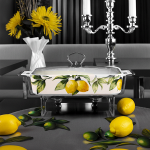 съд за печене и топло сервиране Lemons & Silver 36 см - керамика