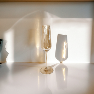 чаши за шампанско 210 мл Caramello Crystalite