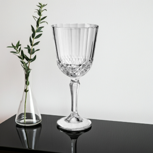 чаши за червено вино 6 бр. 300 мл - гравирано и стабилно стъкло