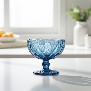 чаши за мелба вино 6 бр. - Blue Ocean - релефно и стабилно стъкло