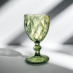 чаши за вино 6 бр. Green Valley - релефно и стабилно стъкло