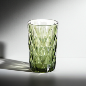 чаши за вода 6 бр. Green Valley - релефно и стабилно стъкло