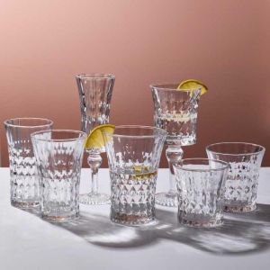 чаши за вода 6 бр. 300 мл Tendresse Collection - релефно и стабилно стъкло