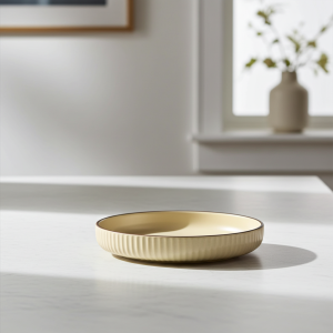 керамично плато за сервиране 20 см Nordic Green, Beige