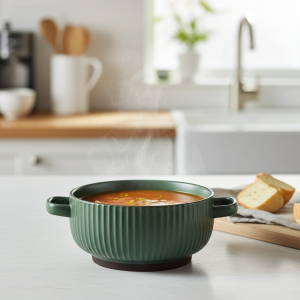 керамична купа с дръжки 700 мл Nordic Green, Gray